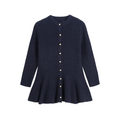 Women's A-line hem short skirt style knitted Coat