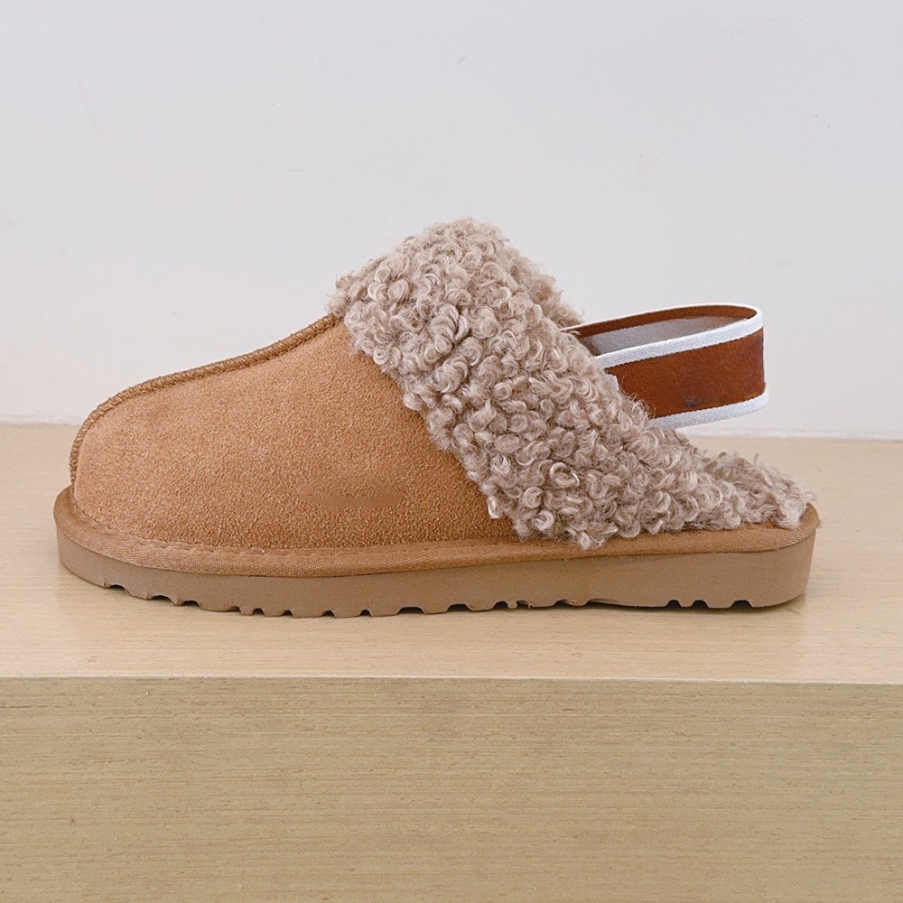 Women's new thin-soled warm and velvet snow slippers