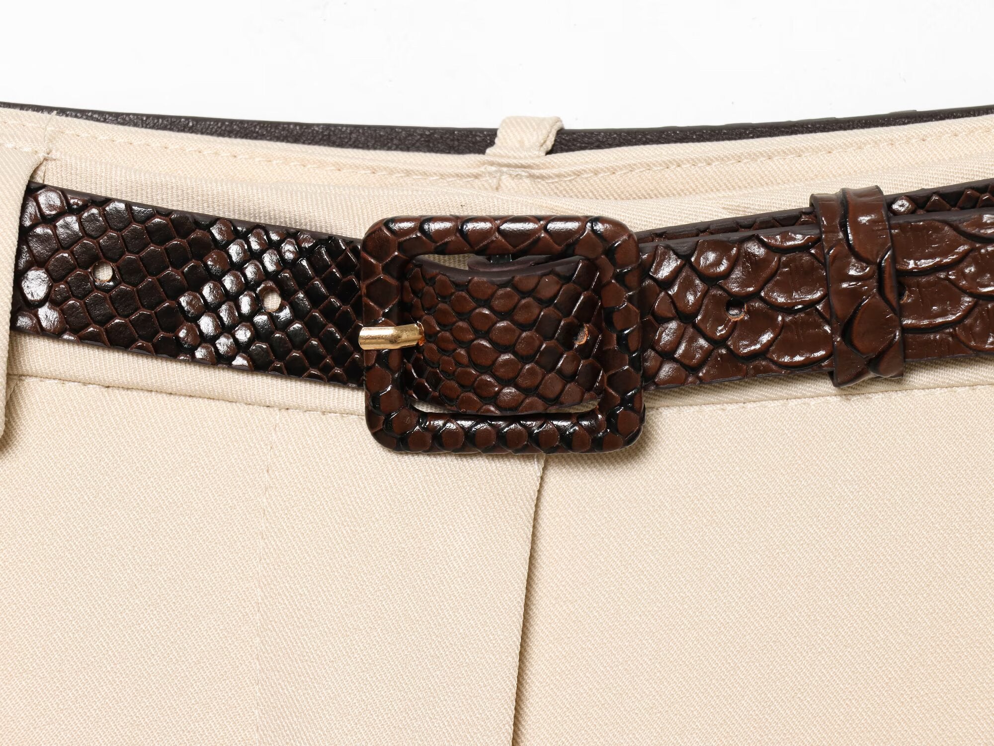 Women's With Belt casual Long style shorts