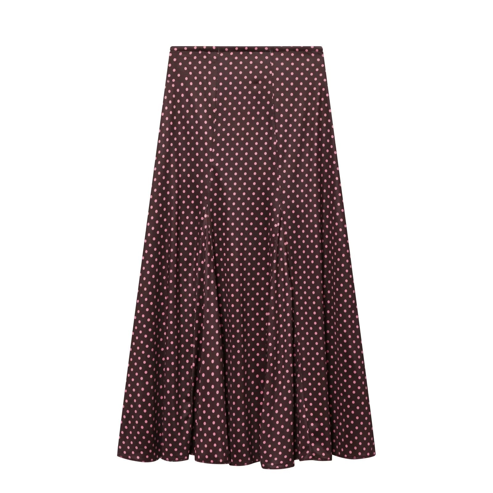 2026 suit Women's 2 pieces polka dot MIDI skirt+Hanging neck top