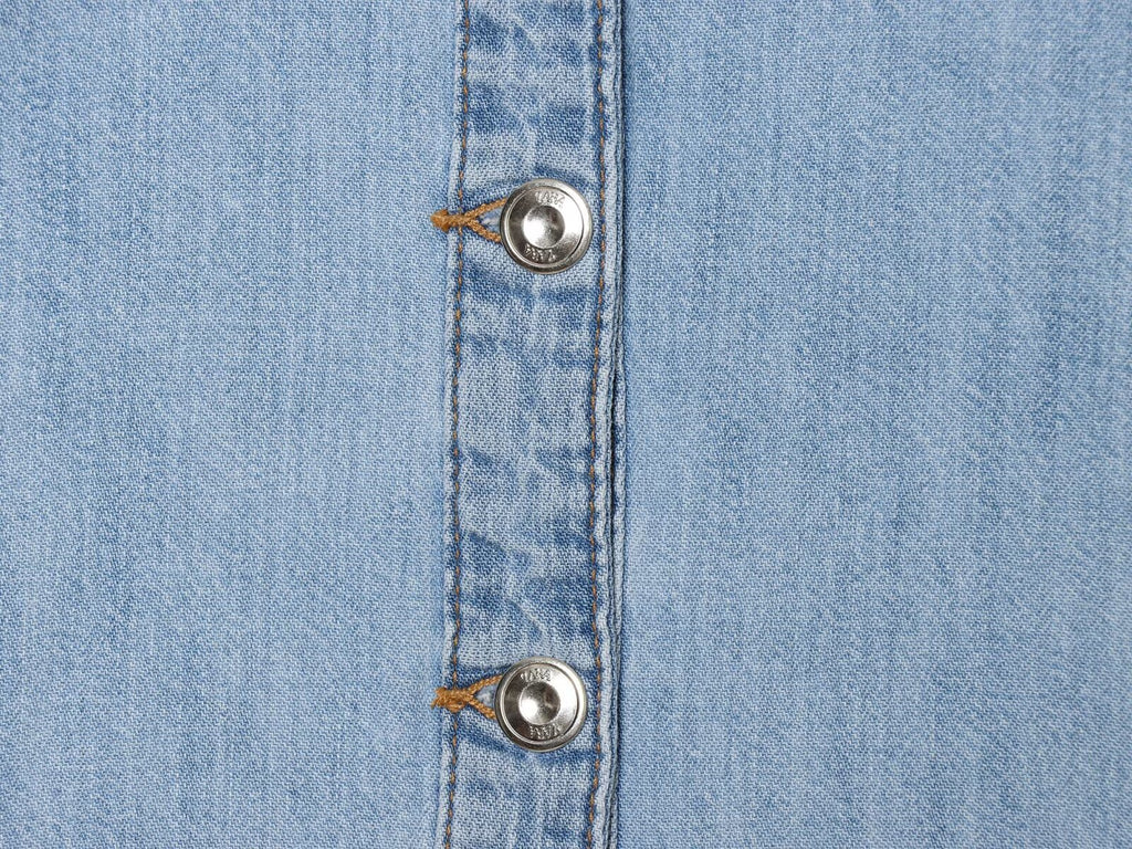 suit Women's 2 pieces wide sleeved denim shirt+wide leg jeans