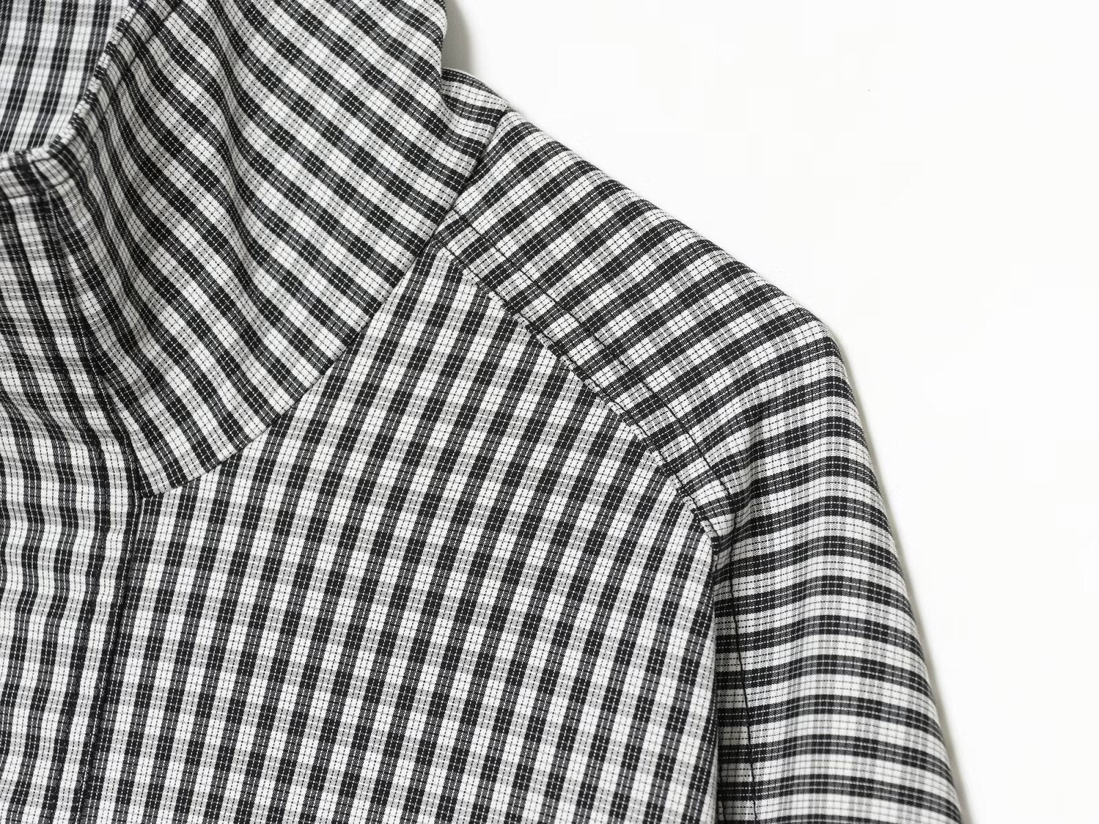 Women's contrasting plaid stand collar Coat