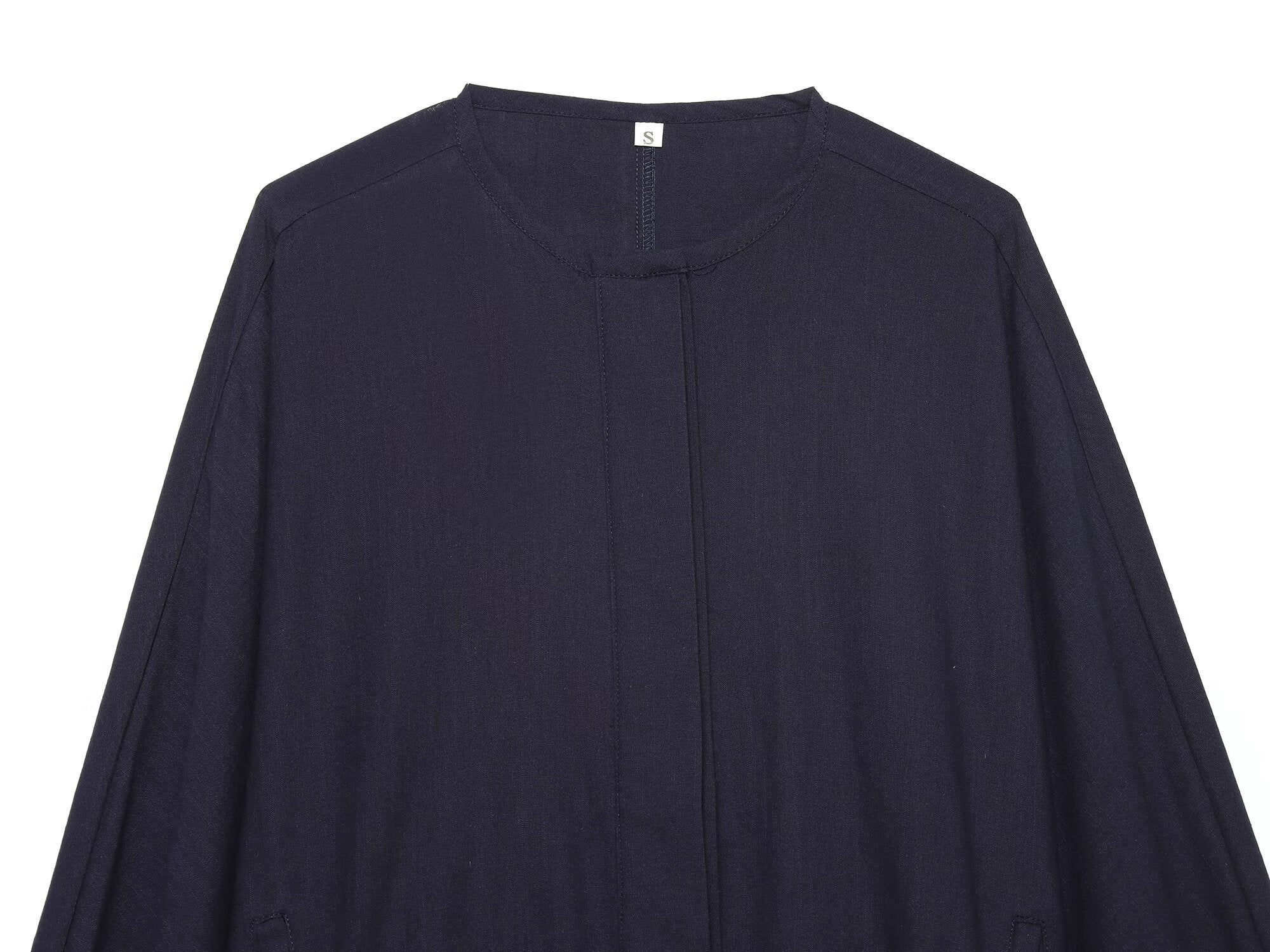 Women's loose linen blend pilot jacket