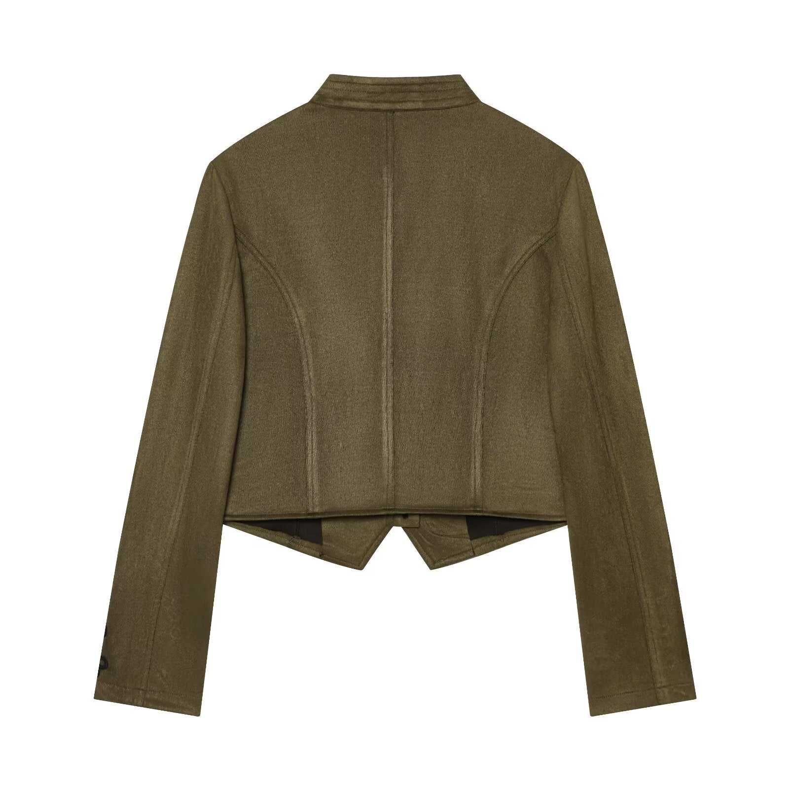 Women's suede textured rope knot buckle Coat