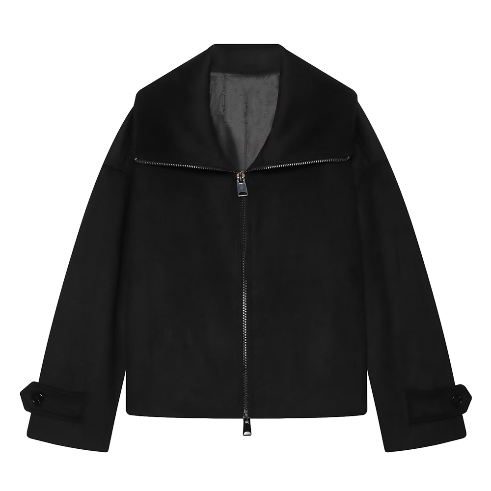 Women's Lapel straight casual wool blend Coat – Yilianfashion