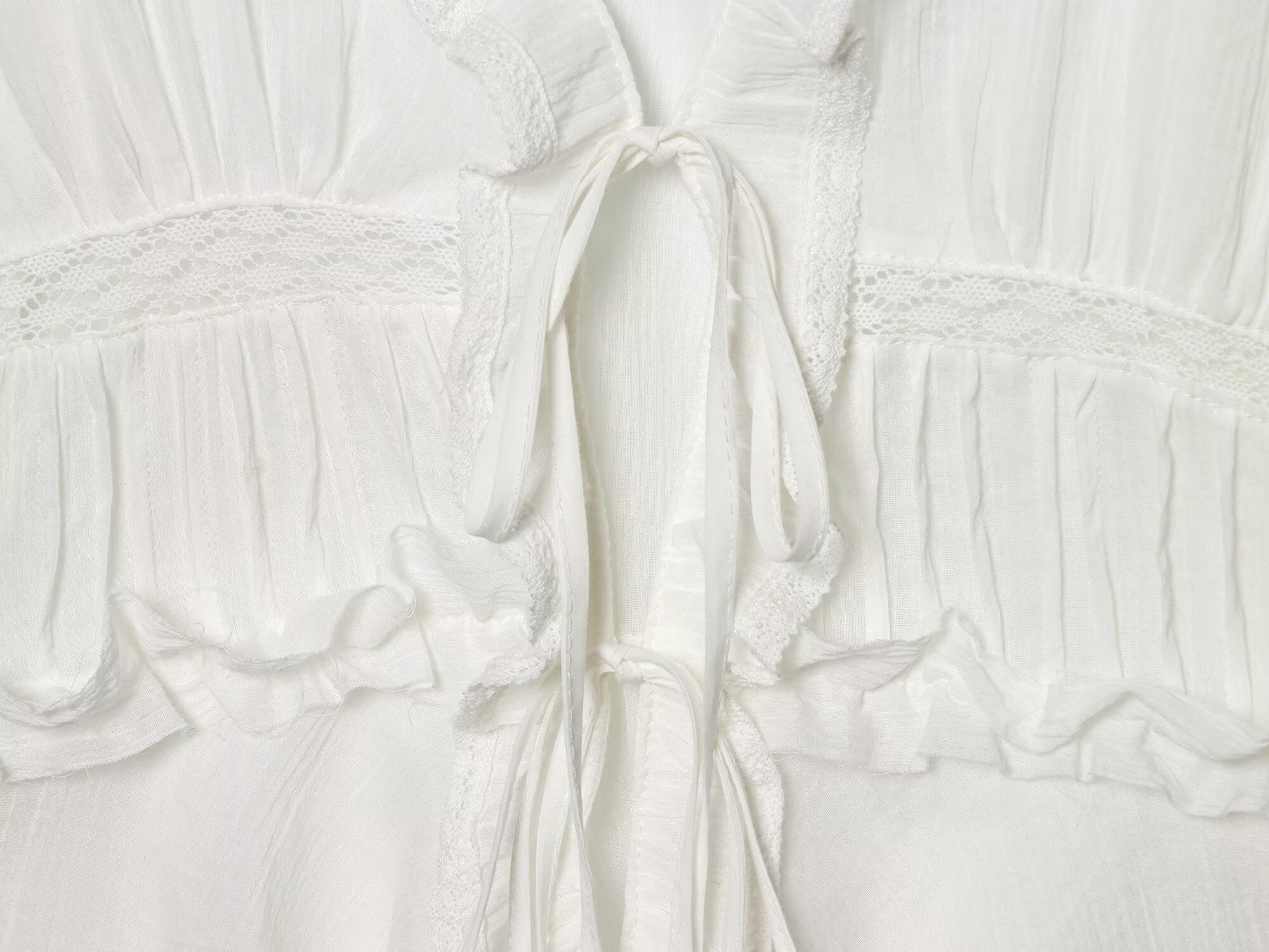 Women's layered decorative embroidered chiffon shirt
