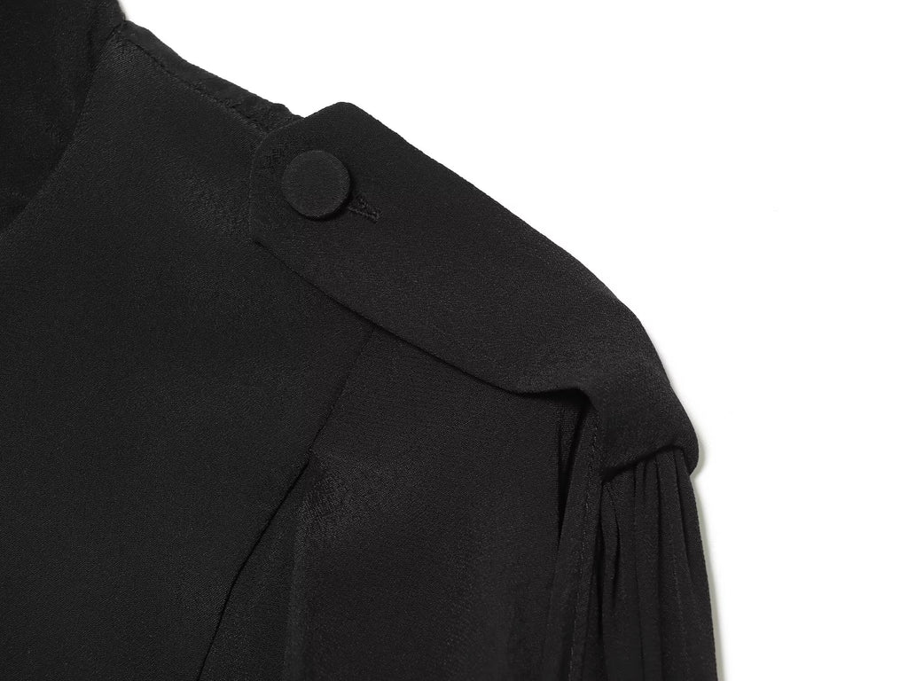 Women's casual short high O Neck shirt