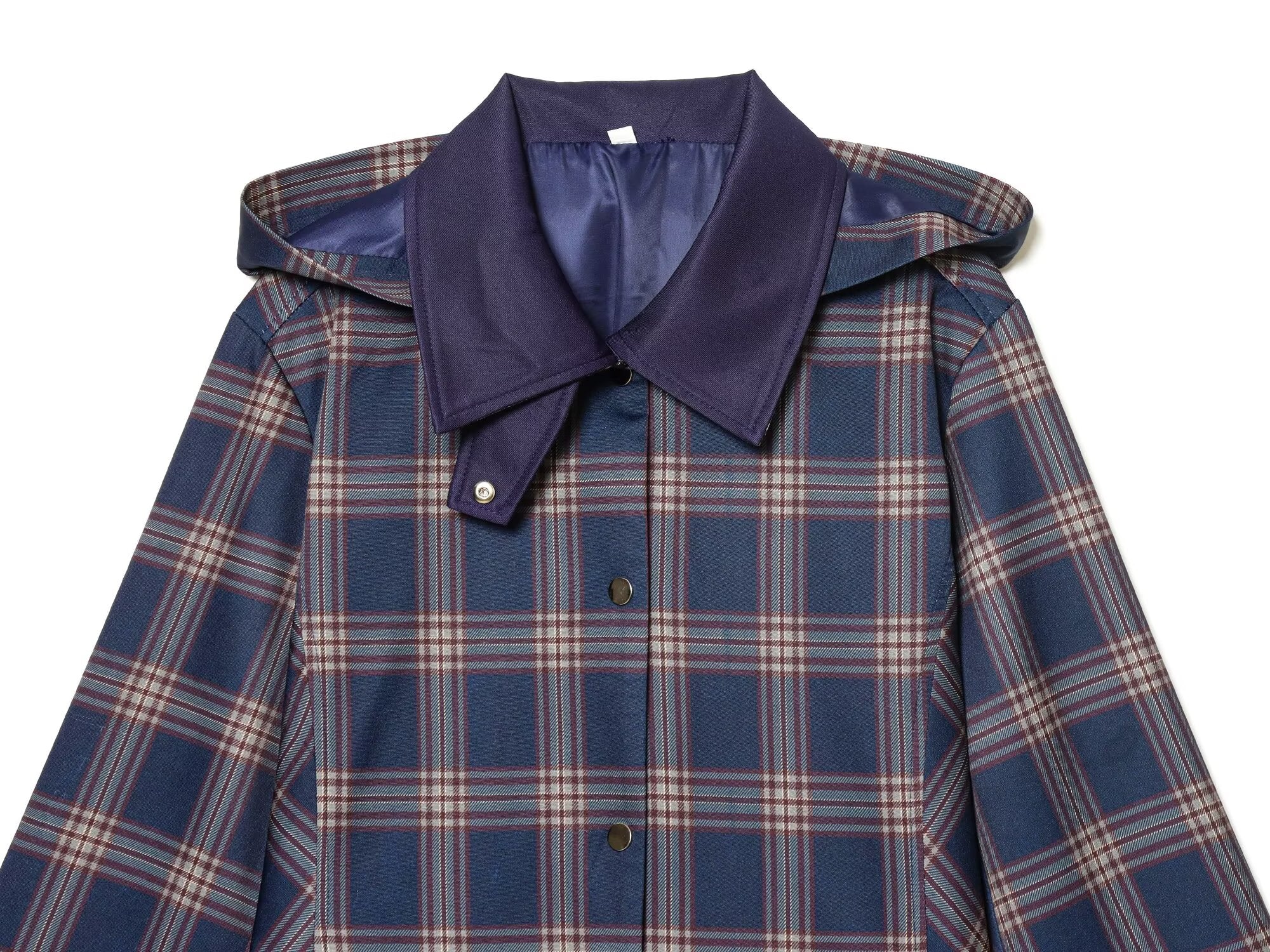 suit Women's 2 pieces plaid hooded cotton jacket Coat+Pants