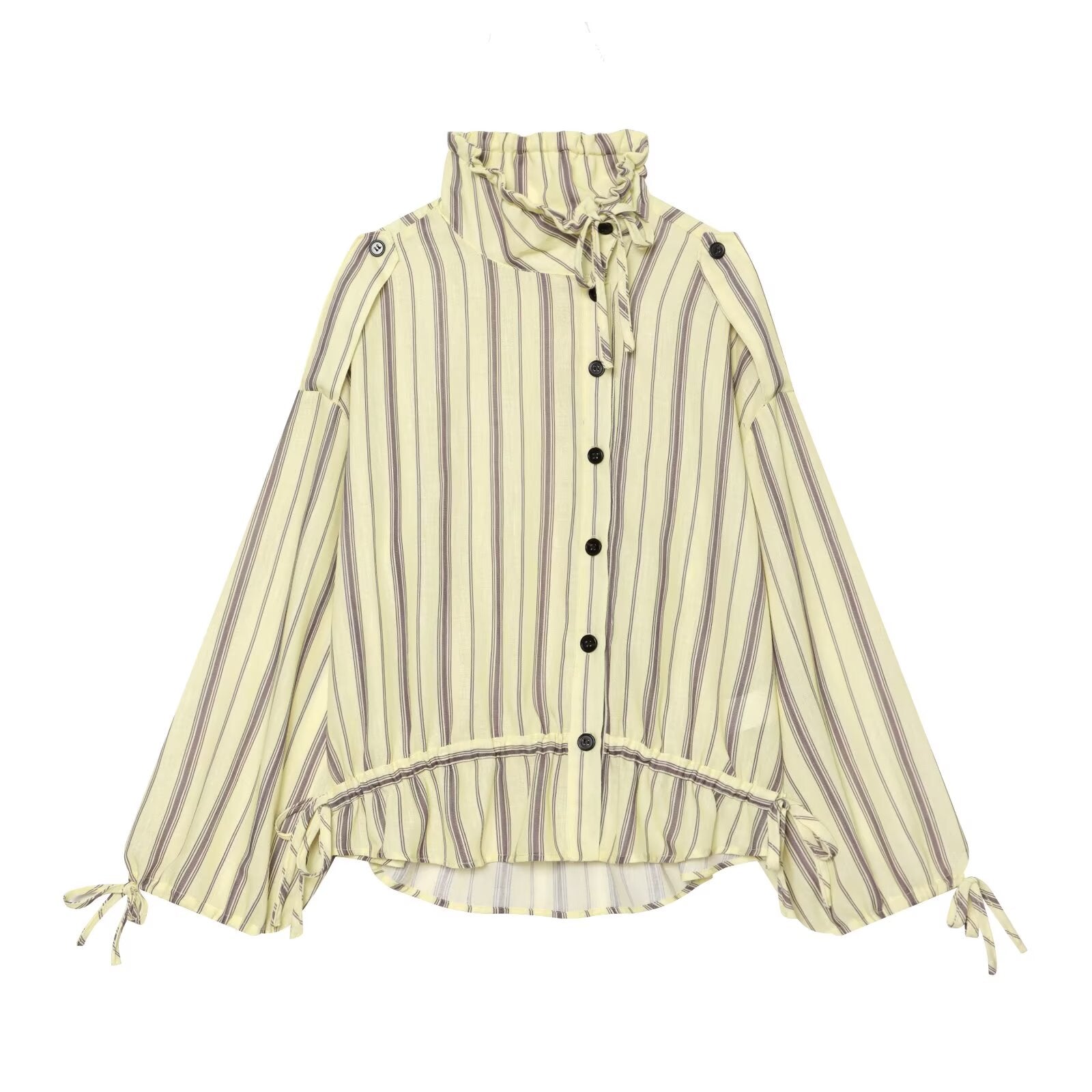 suit Women's 2 pieces casual striped linen blend Coat+Pants