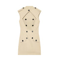 Women's opening design windbreaker style mini dress