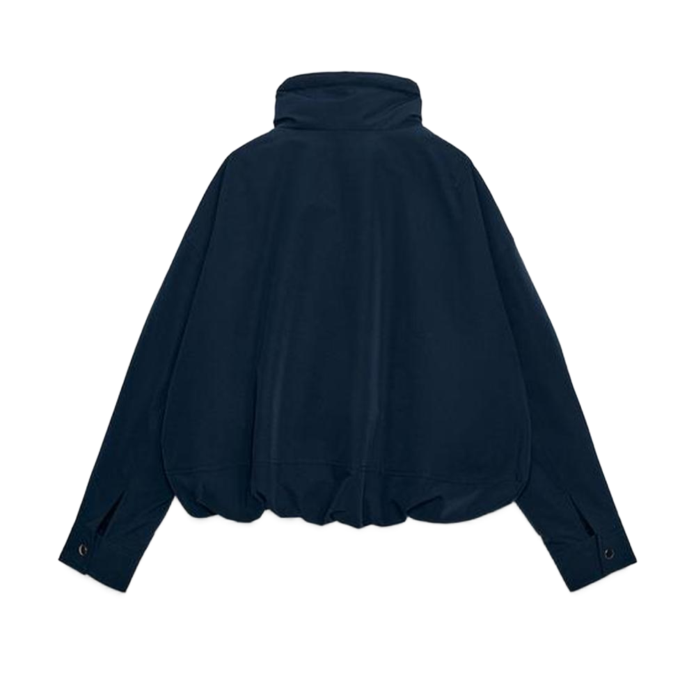 Women's with drawstring short cotton jacket Coat