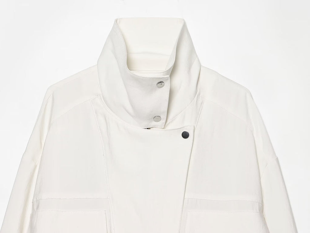 Women's Casual Stand Collar Jacket Coat
