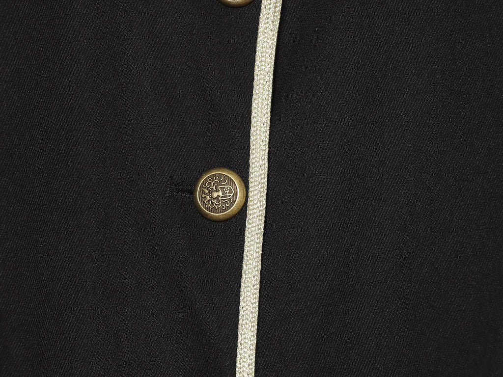 Women's slim contrasting color trimmed Blazer Coat