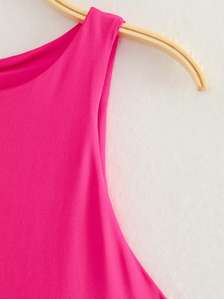 Women's tight halter neck bodysuit