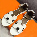 Women's new flat sandals with open toes. have a shoe box