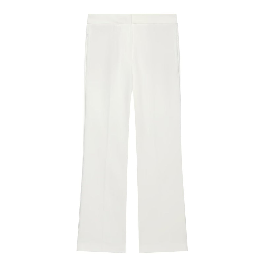suit Women's 2 pieces pleated decorative slim vest+mini flared pants