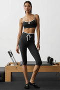Women's new contrast sling sports bra seven-point yoga pants yoga suit