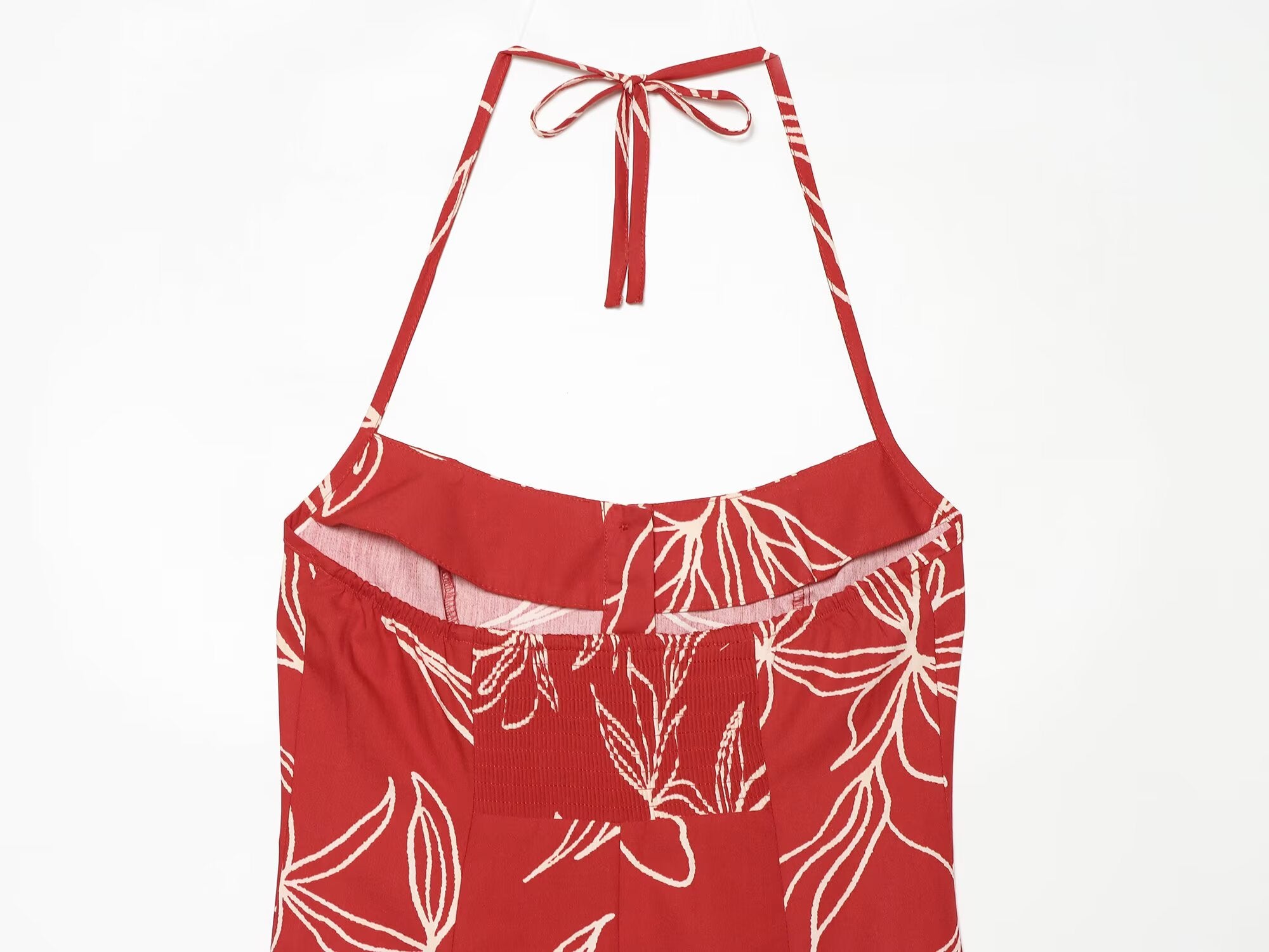 Women's printed poplin MIDI dress