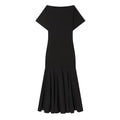 Women's slim short sleeved patchwork dress
