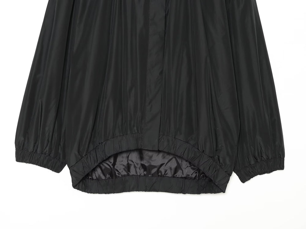 Women's loose stand collar oversized jacket