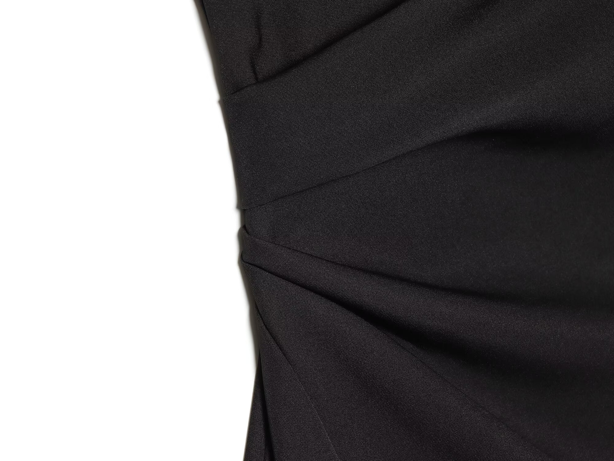 Women's buckle decoration asymmetrical mini dress