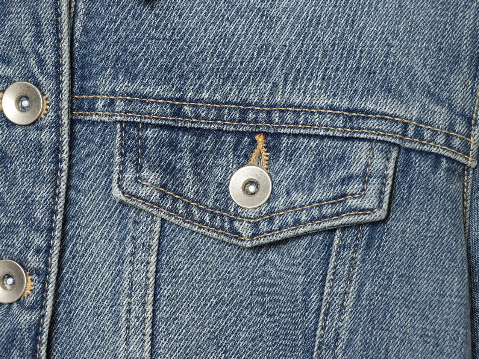 Women's short Lapel asymmetrical denim shirt