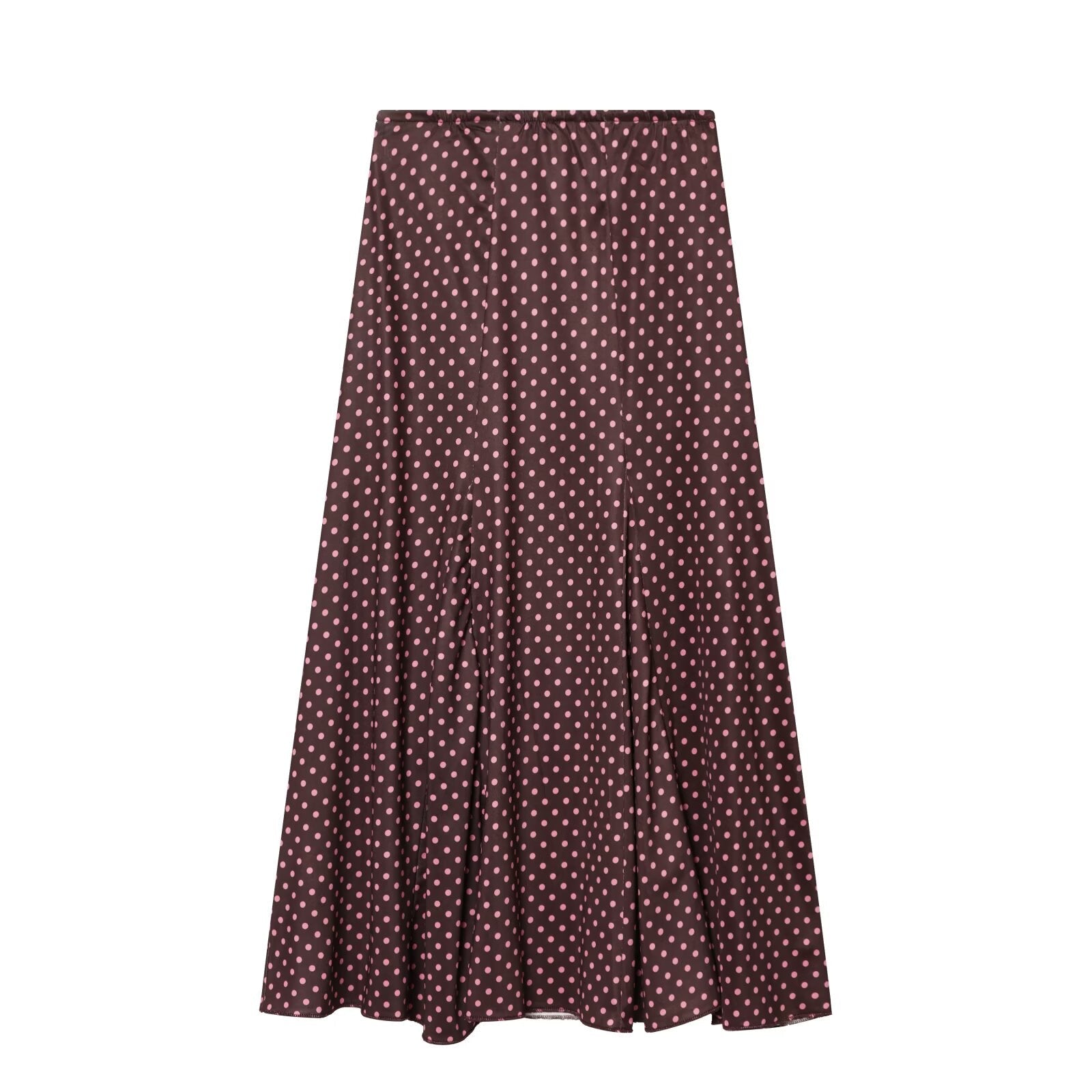 2026 suit Women's 2 pieces polka dot MIDI skirt+Hanging neck top