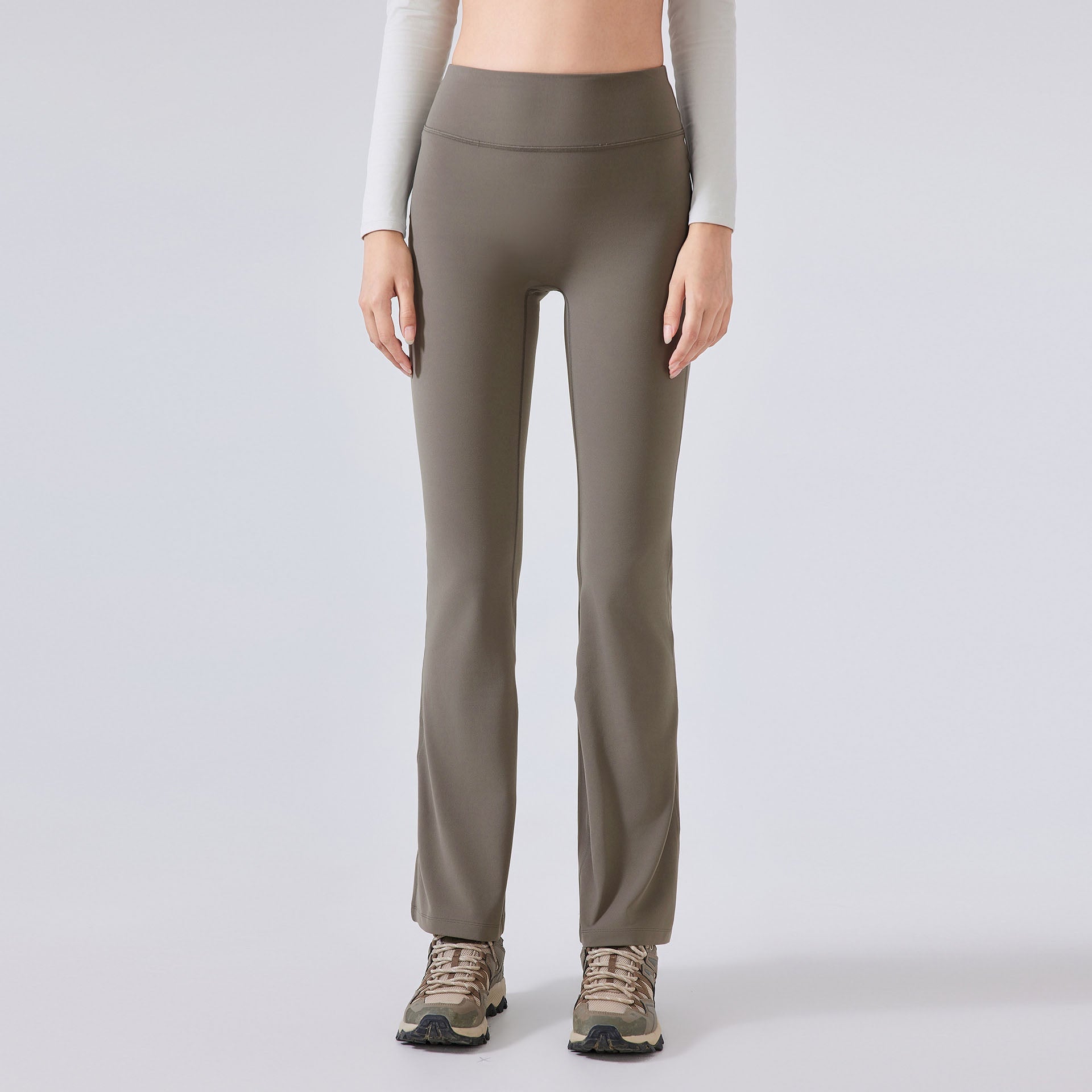 LU Women's new velvet elastic sports bell bottoms