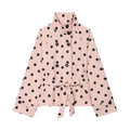 Women's standing collar polka dot windbreaker Coat