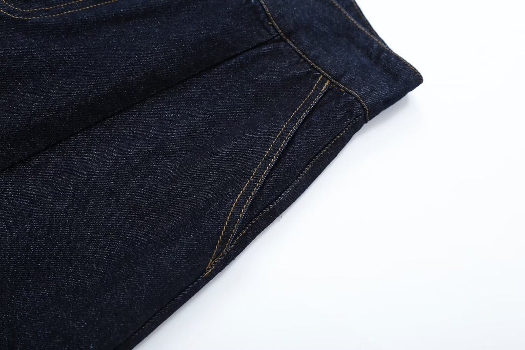 Women's stitched Balloon shaped loose jeans