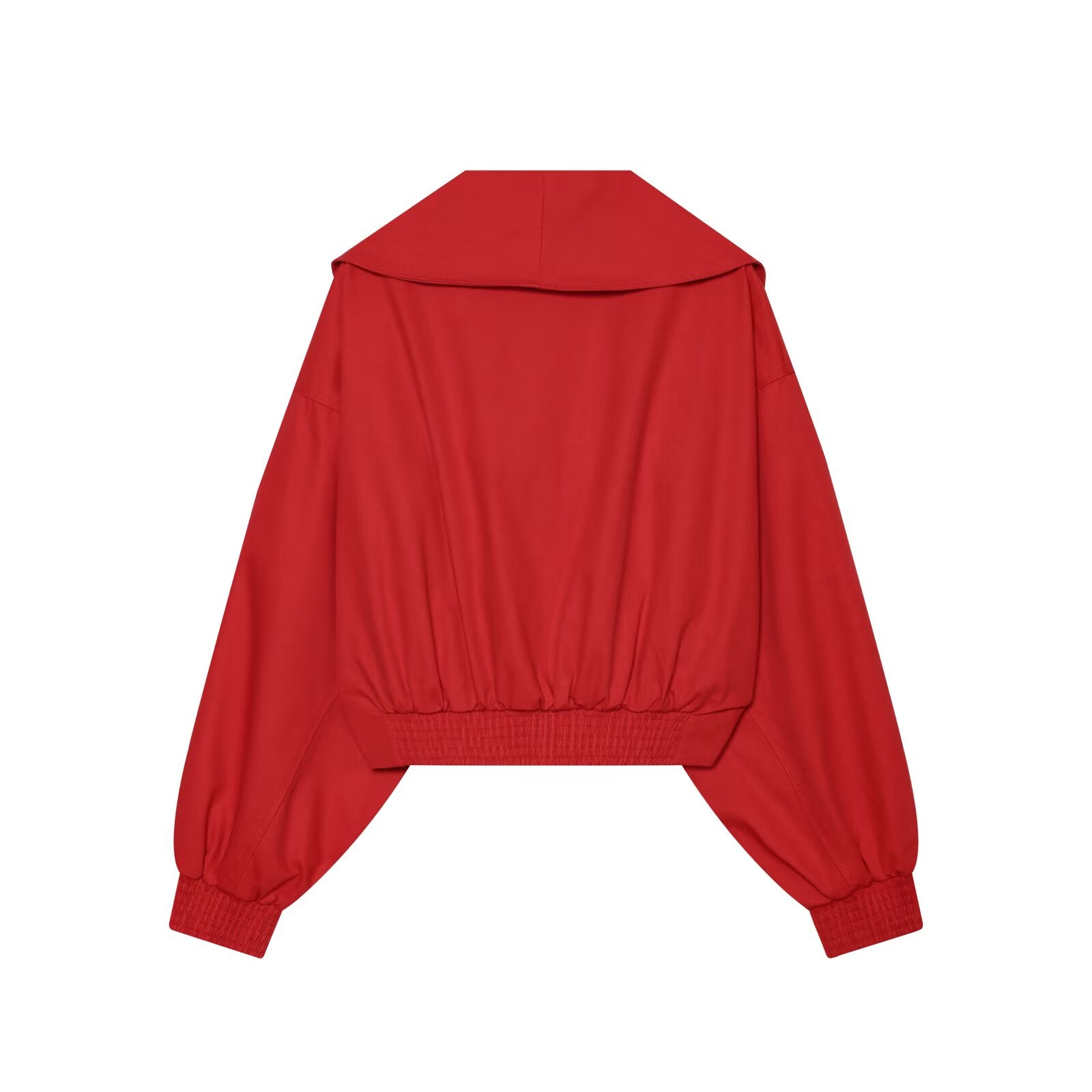 Women's long sleeved lapel short Coat