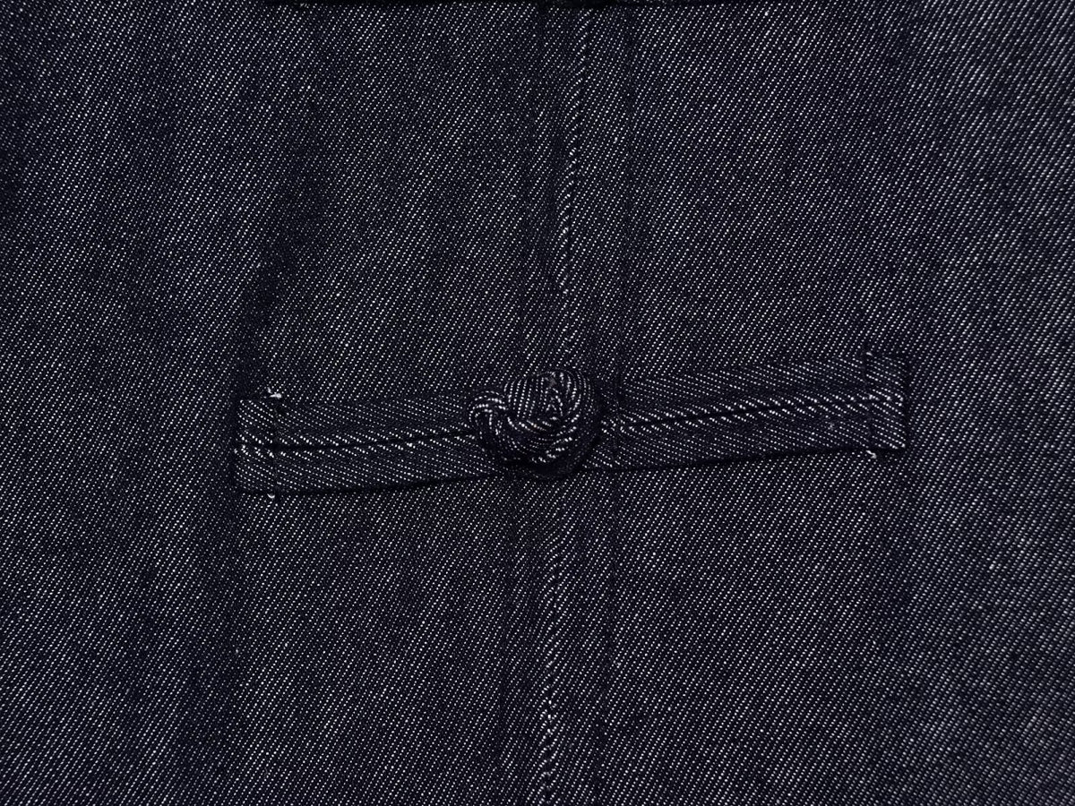 Women's rope knot decorative denim jacket
