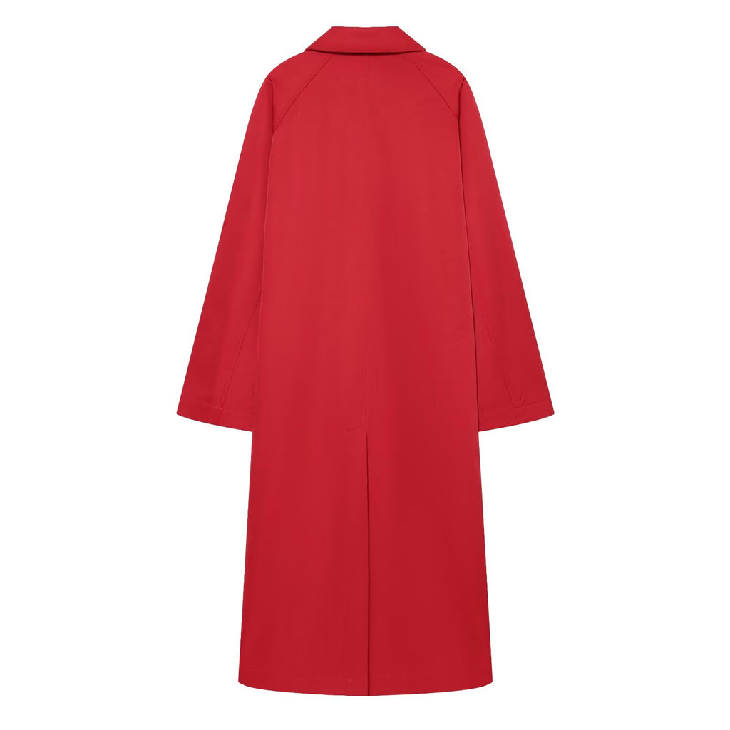 Women's loose long style windbreaker Coat