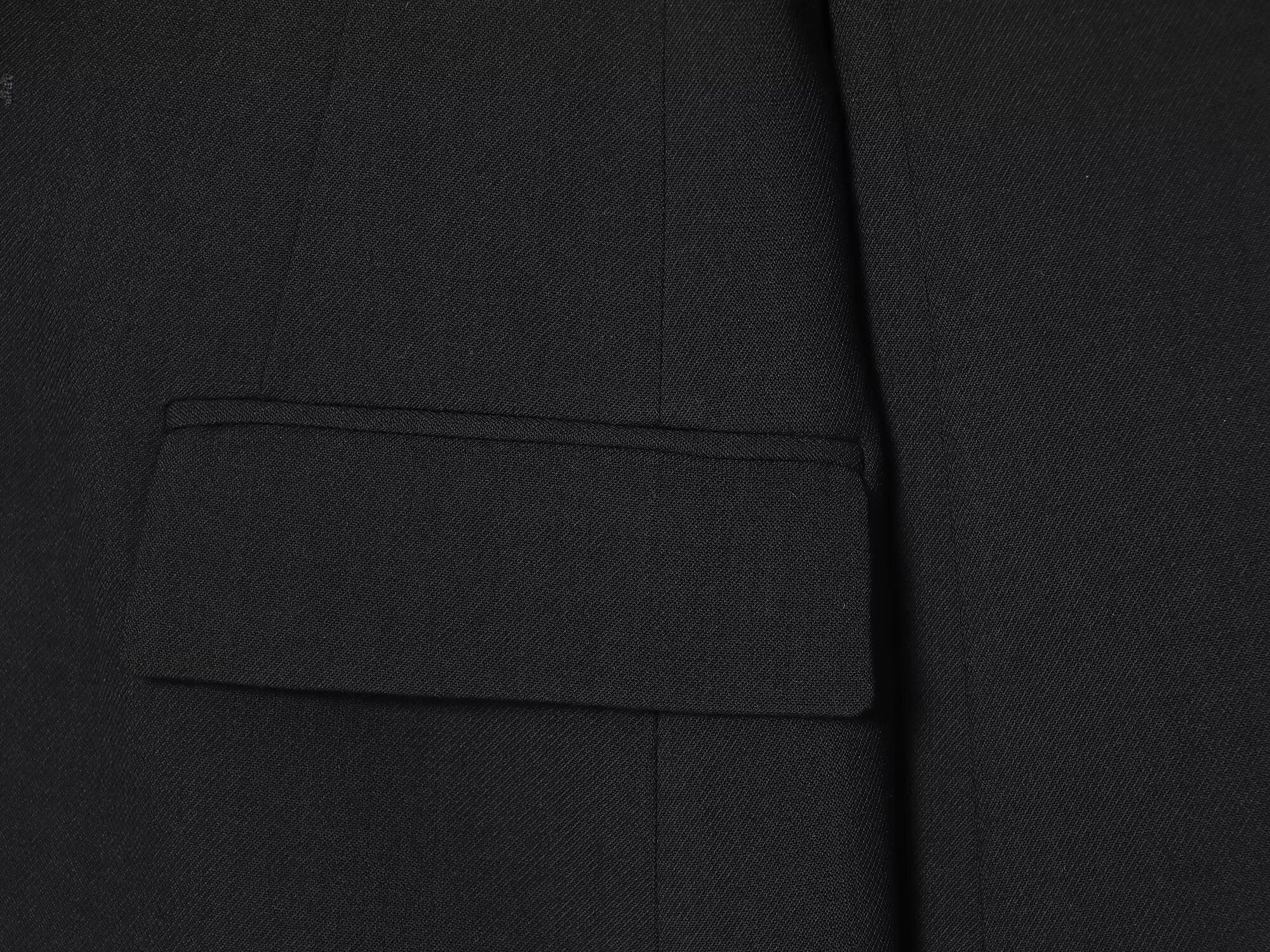 Women's black slim single breasted Blazer Coat