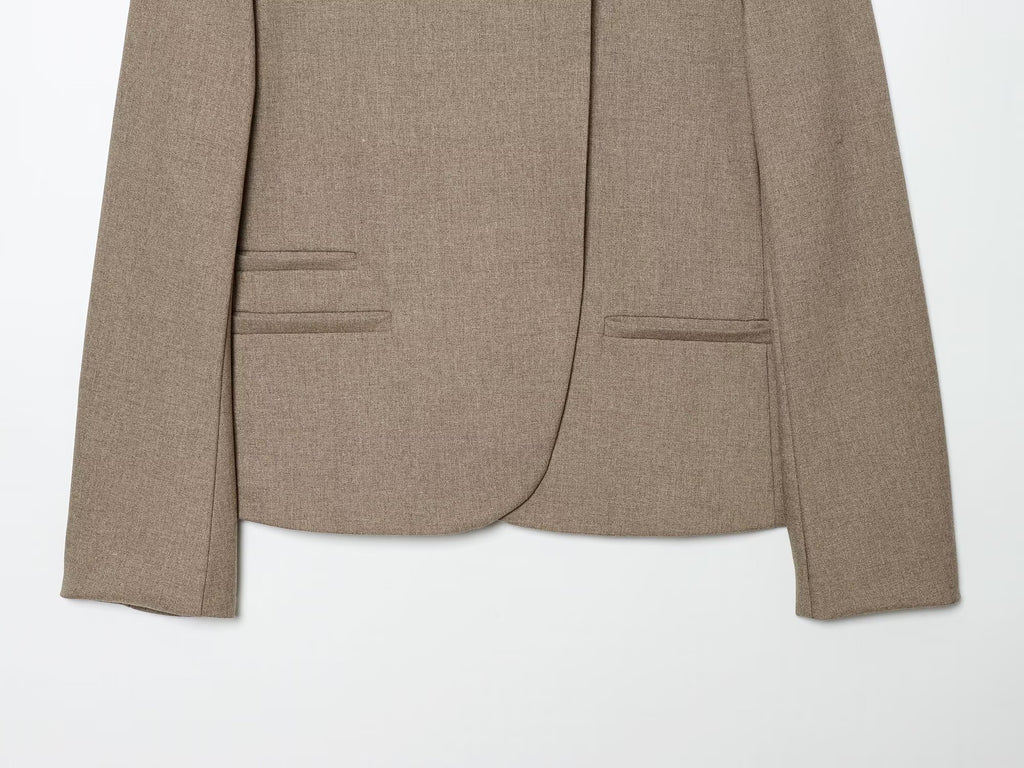 Women's casual high neck Blazer Coat
