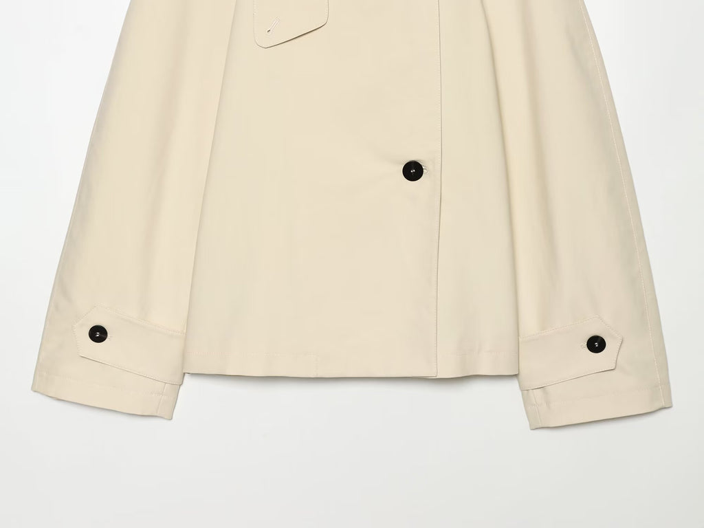 Women's loose short windbreaker Coat