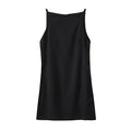 Women's sleeveless linen blend square neck dress