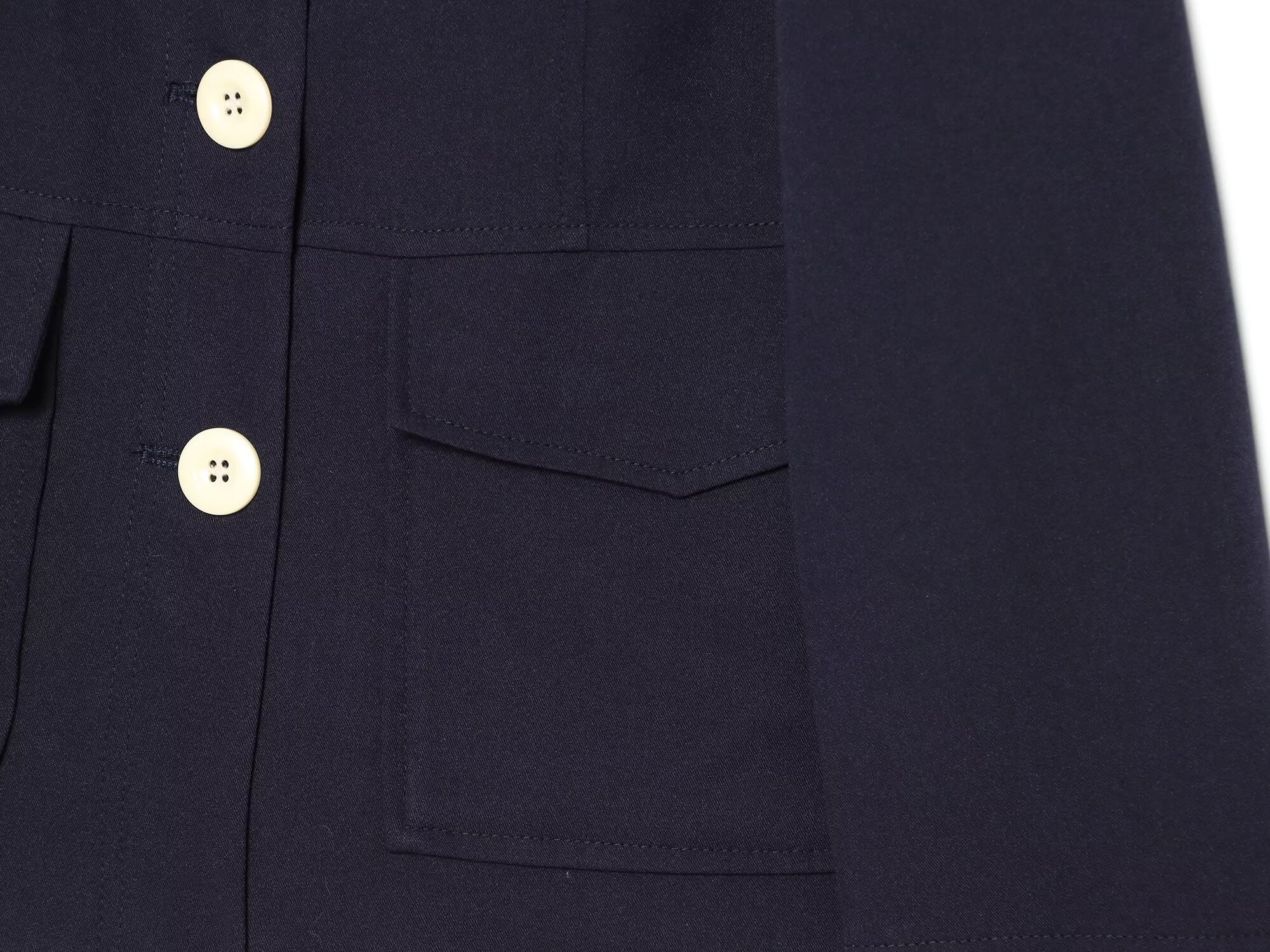 Women's contrasting button slim Blazer Coat