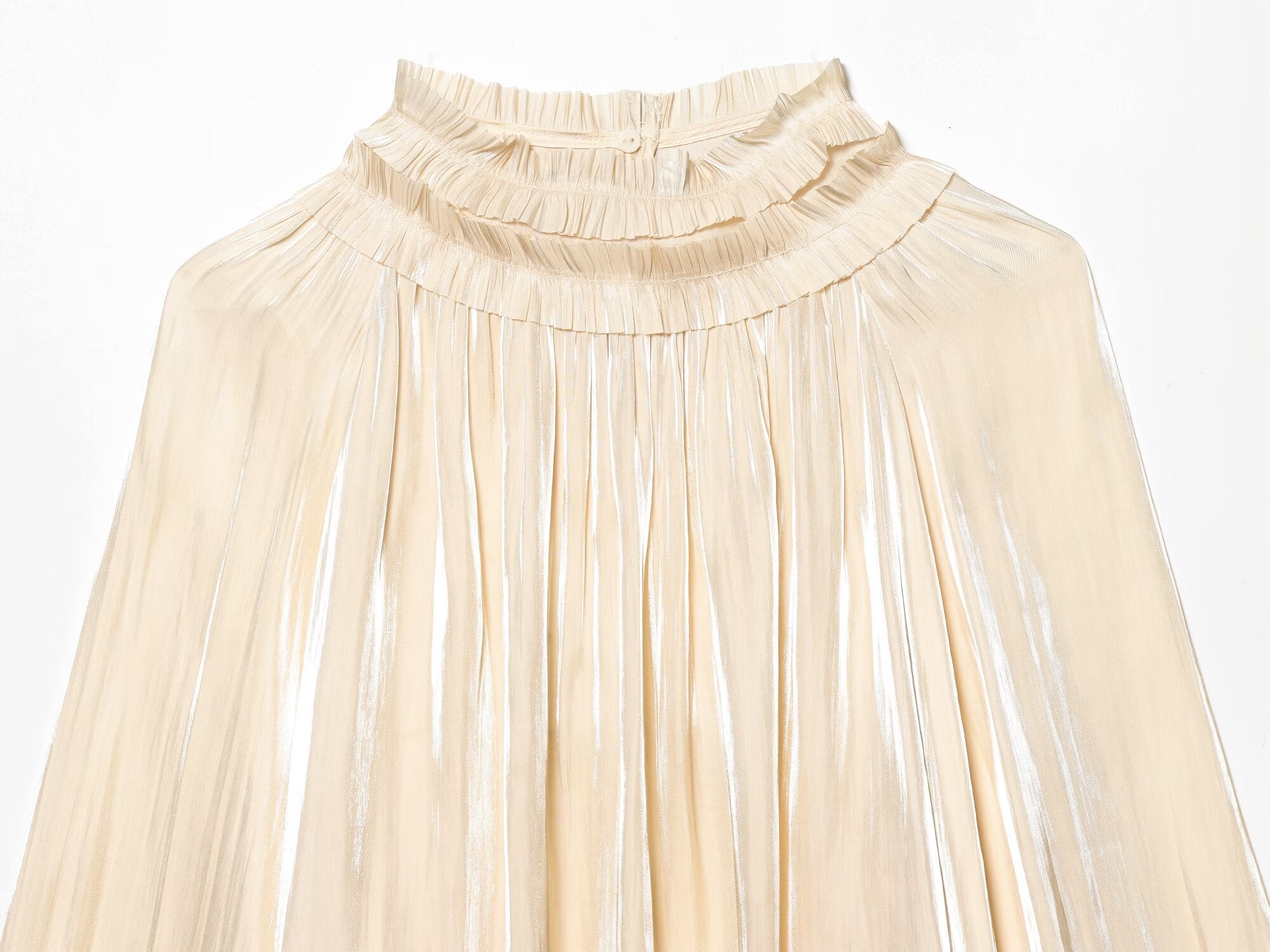Women's casual shiny satin textured shirt