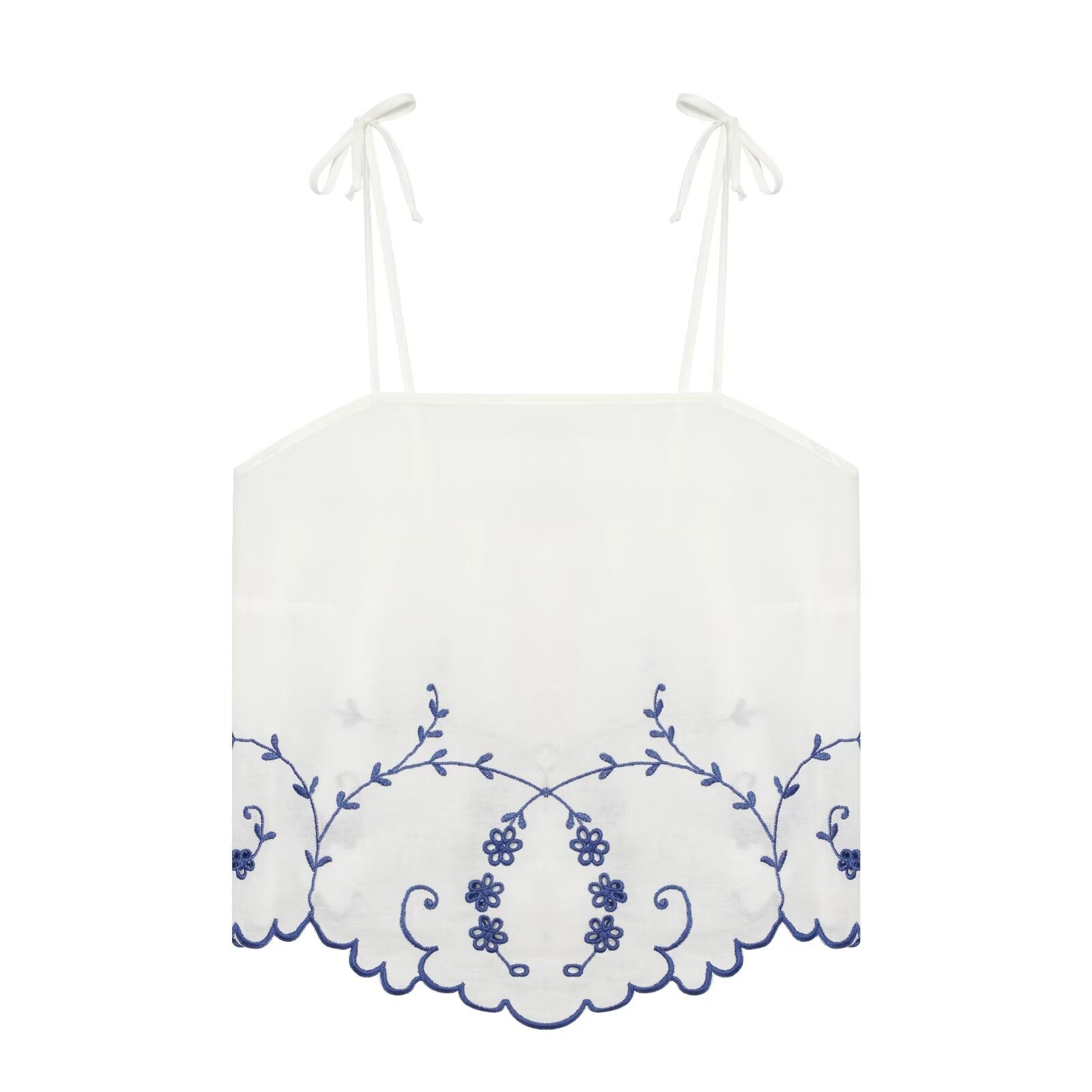 suit Women's 2 pieces linen blend embroidered top+Shorts