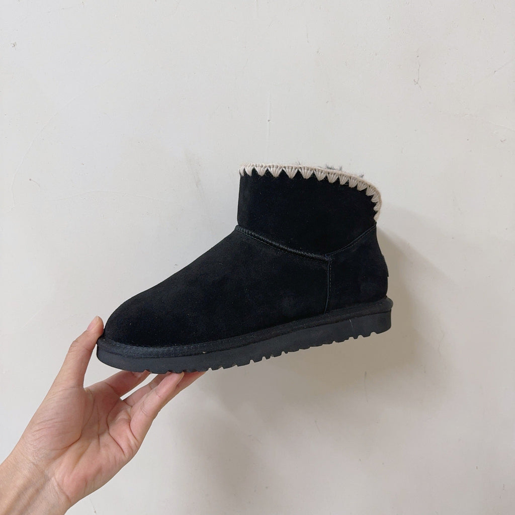 New winter knitted wool shoes snow boots