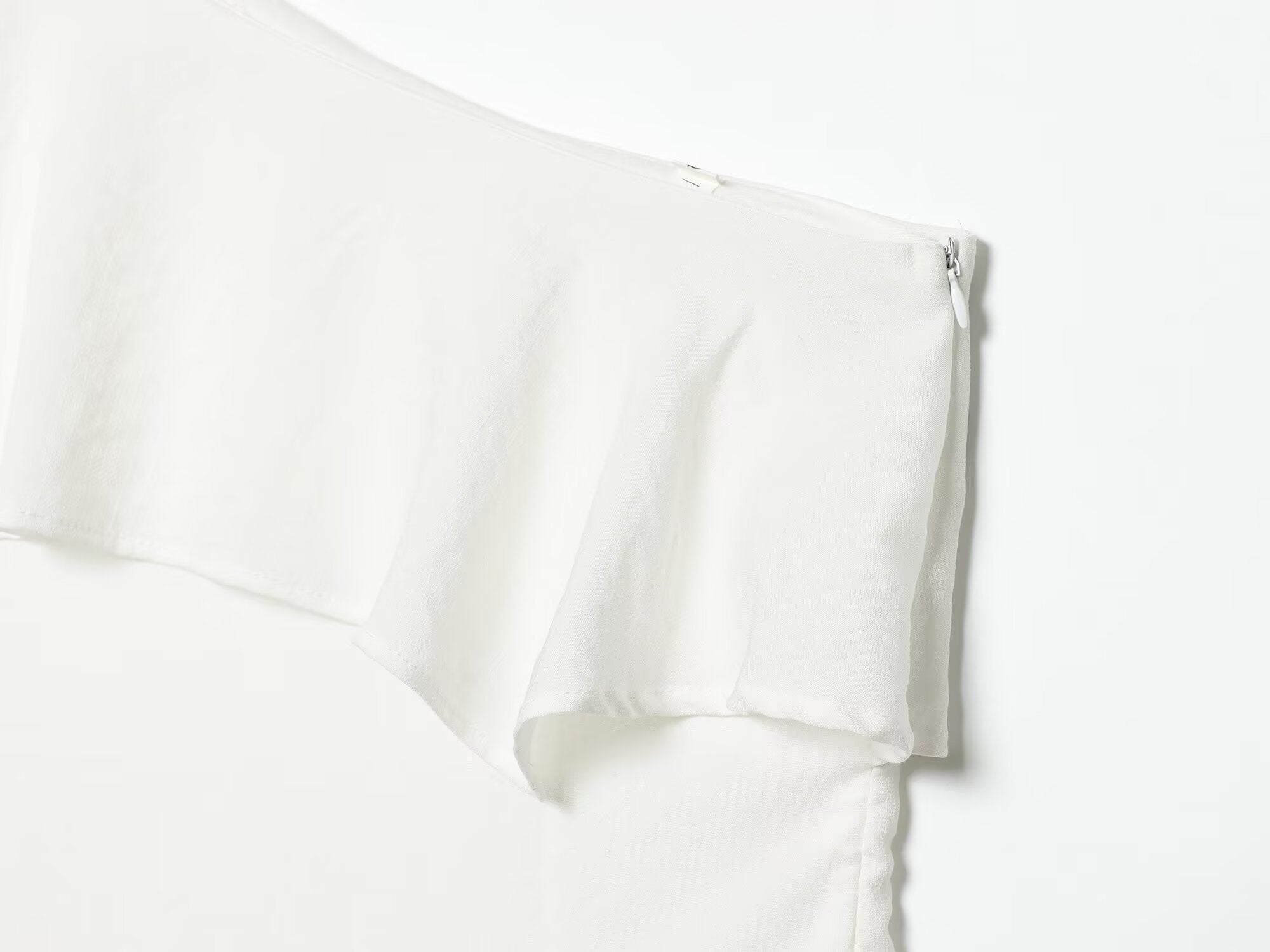 Women's linen blend asymmetrical dress