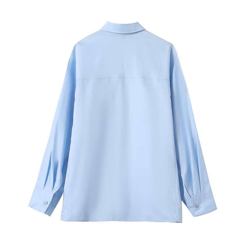 Women's comfortable loose cotton raglan shirt