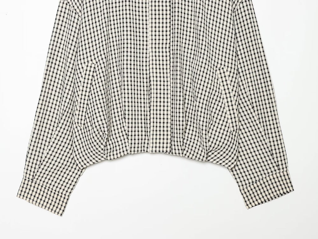 Women's casual plaid pilot jacket Coat