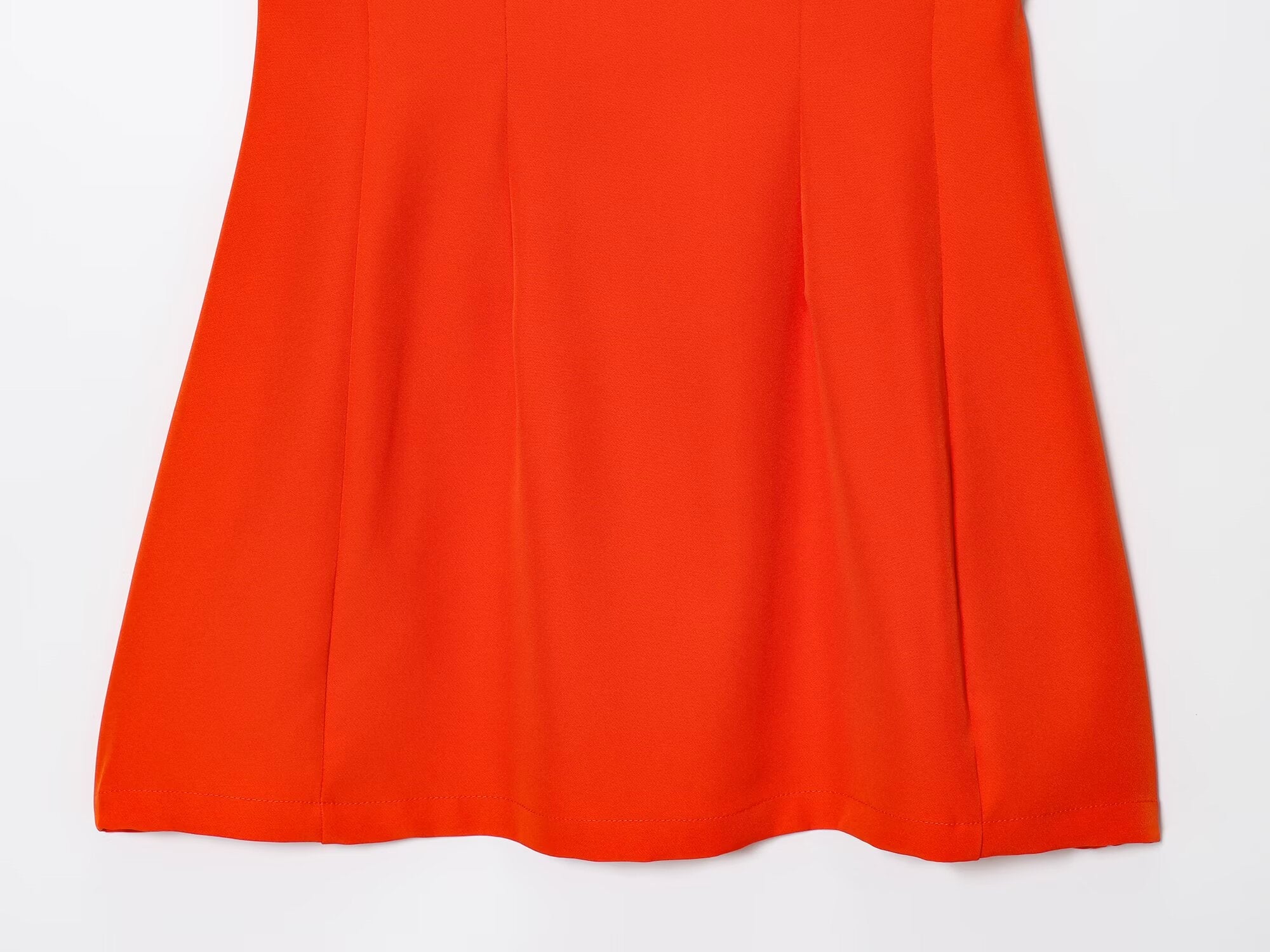 Women's O Neck fluffy sleeveless mini dress
