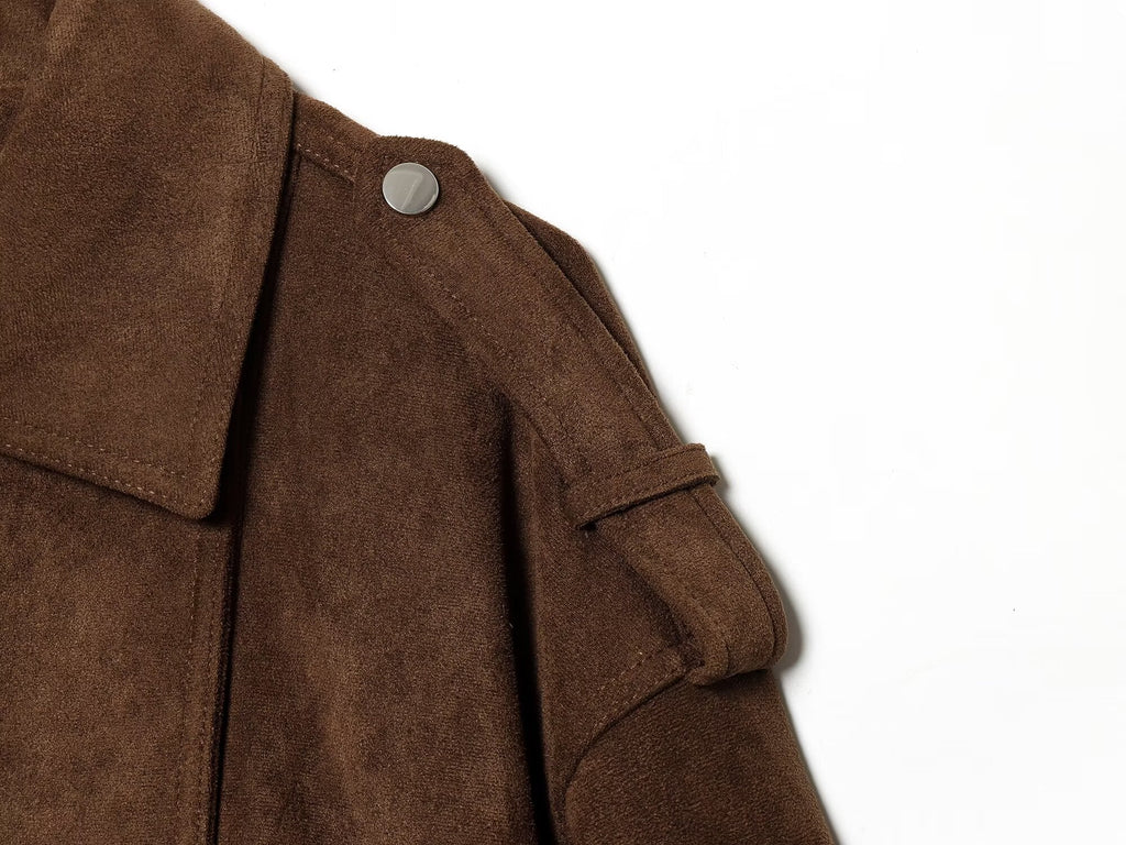 Women's Anti suede effect loose jacket Coat