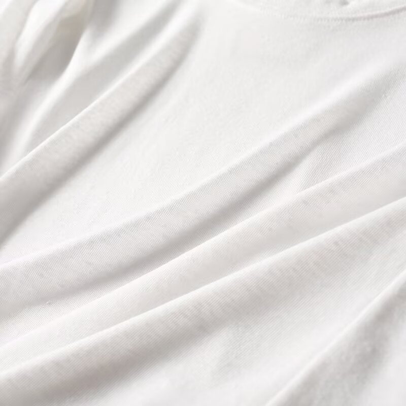 Women's casual versatile round neck base T-shirt
