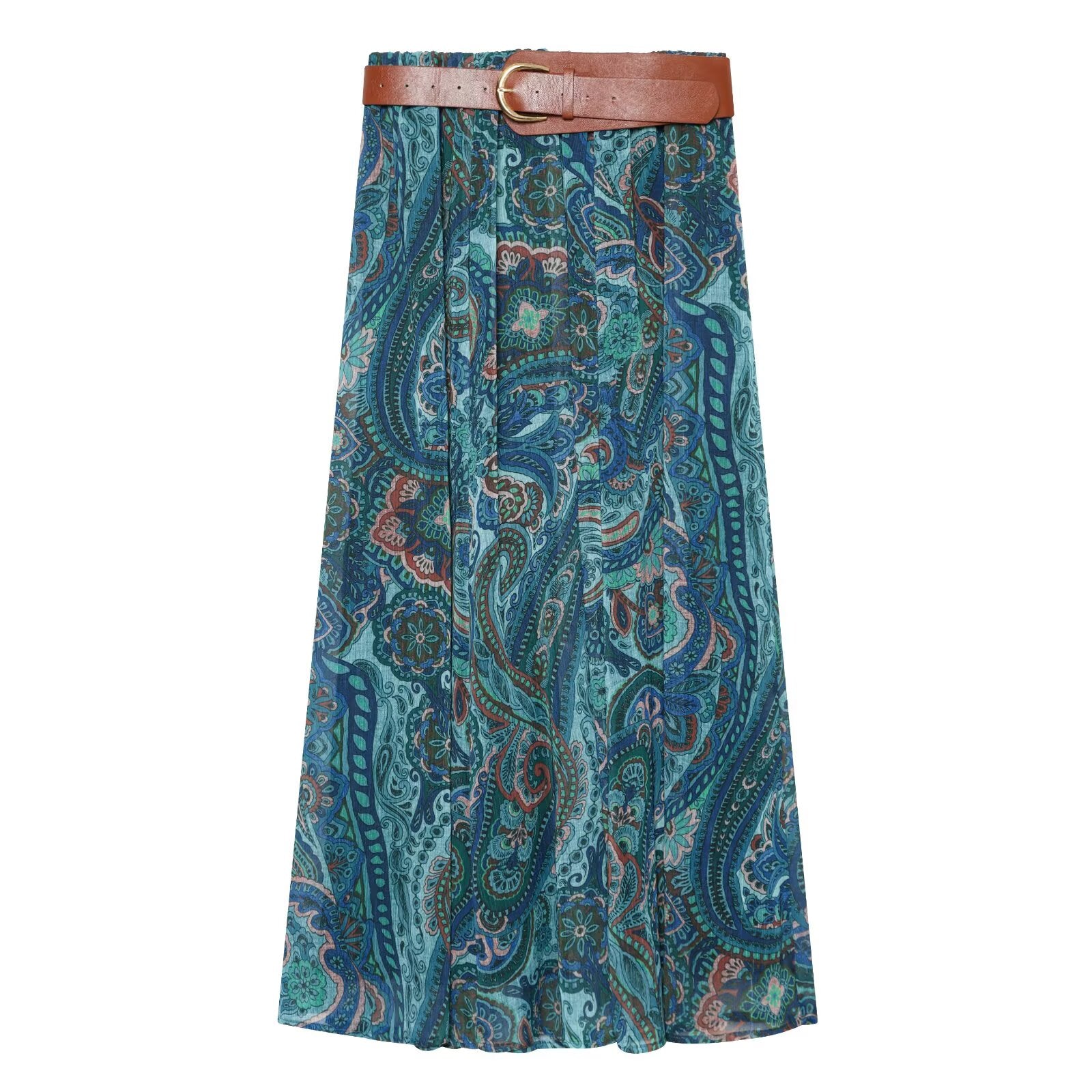 suit Women's 2 pieces bow decoration printed top+Skirts