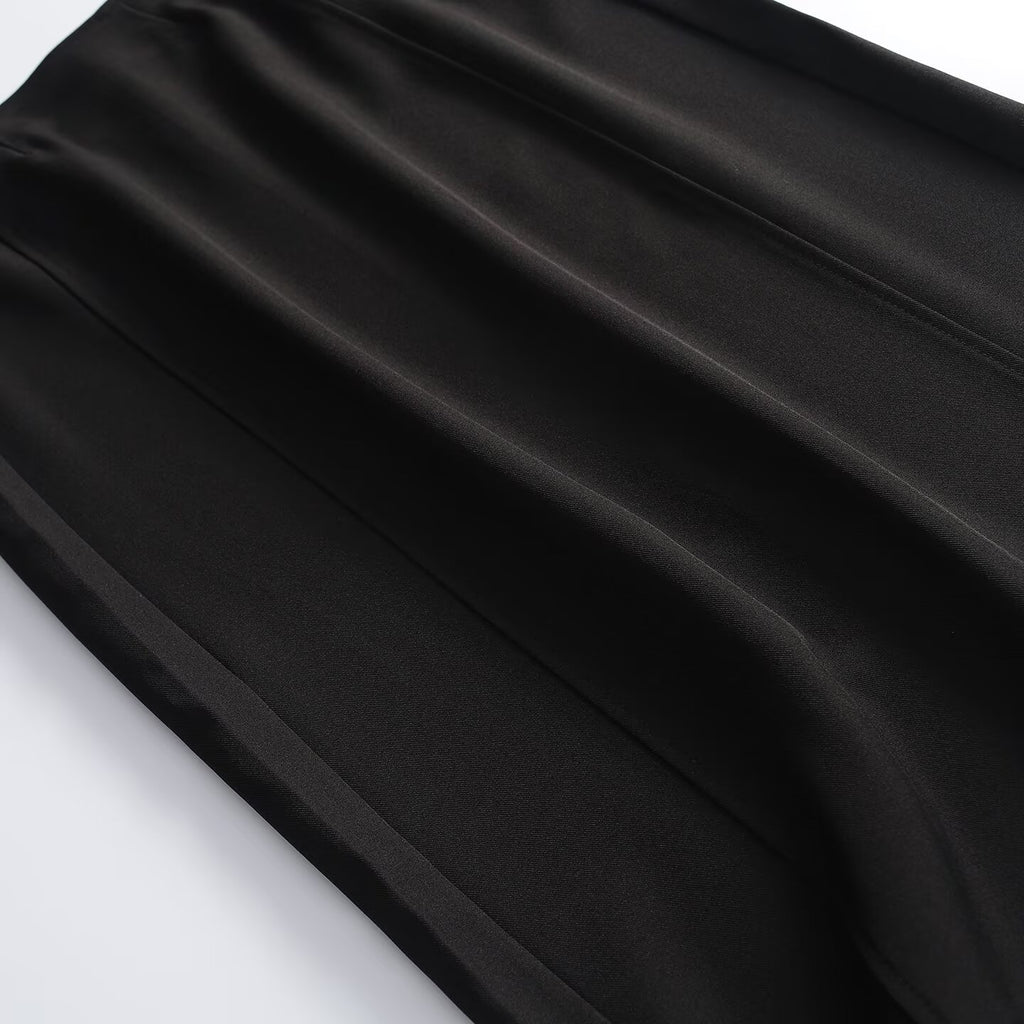 Women's casual versatile straight MIDI skirt