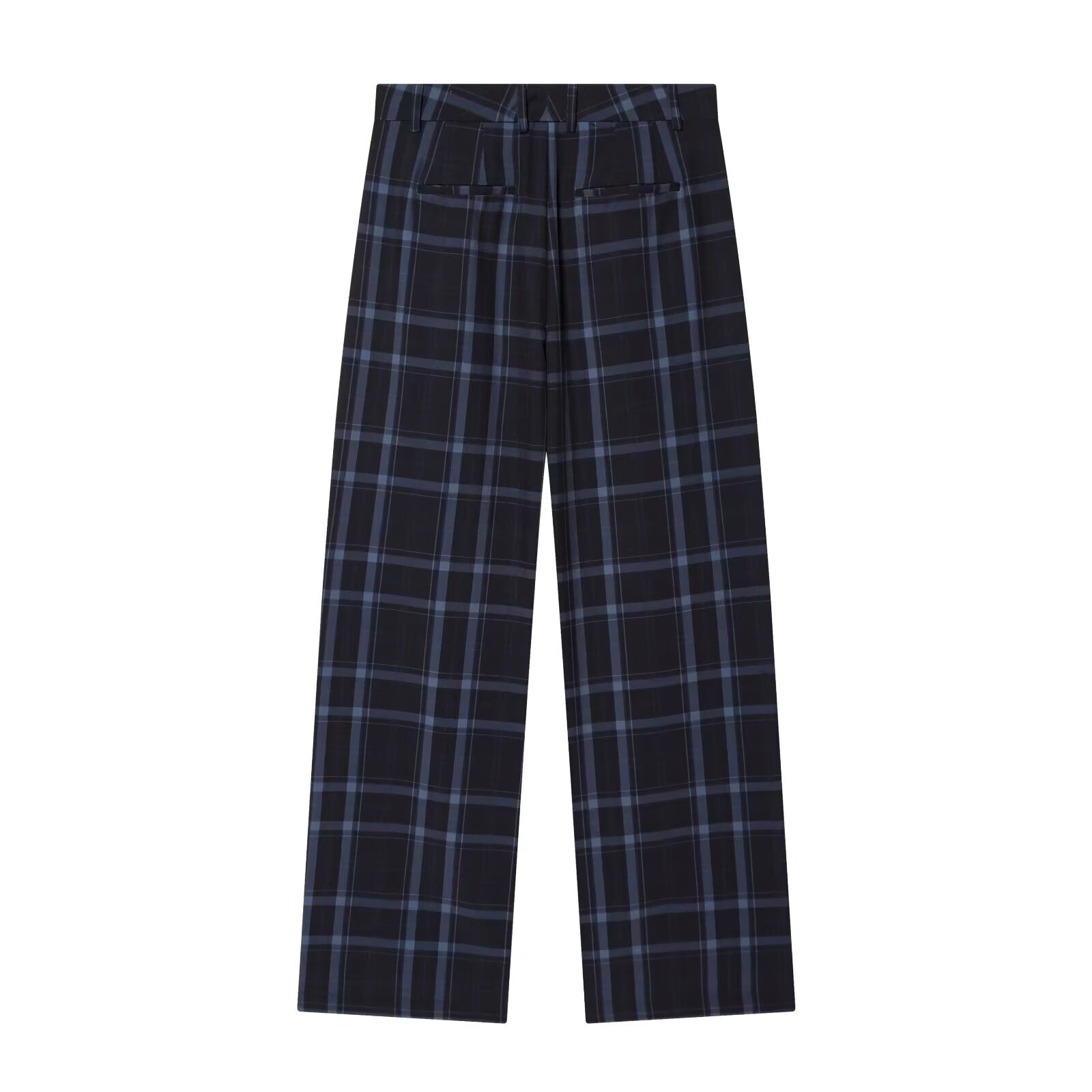 Women's loose checkered casual pants